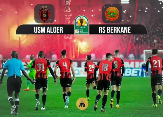 Affiche du match USMA vs RS BERKANE